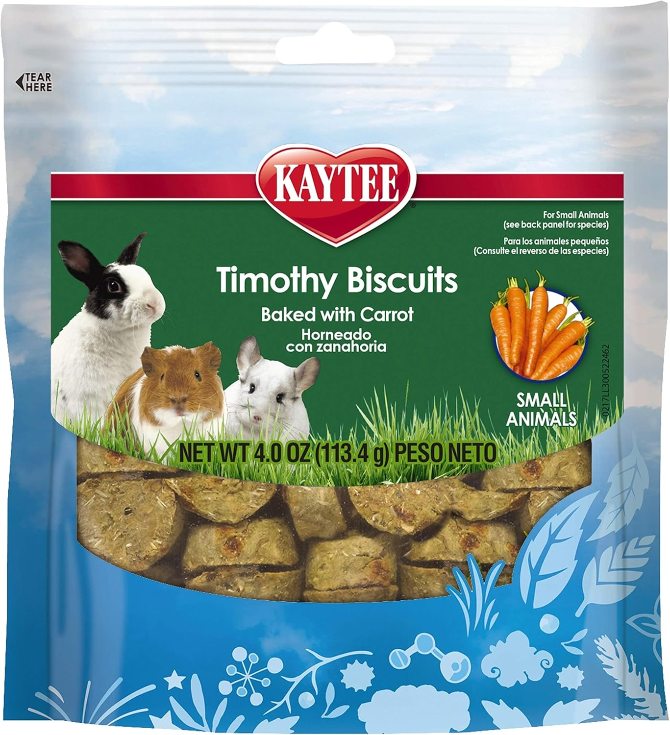 Kaytee Timothy Biscuits Baked Carrot Treat, 4-Oz Bag image number 3
