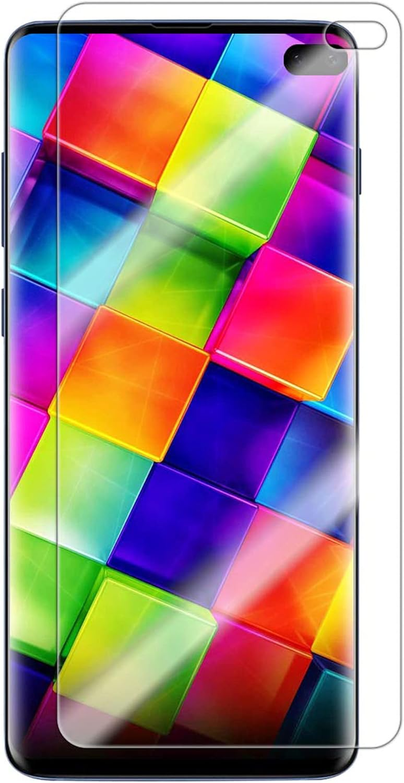 MEZON [3 Pack] Premium Hydrogel Screen Protector for Samsung Galaxy S10 5G &ndash; Full Coverage Ultra Clear Edge-To-Edge Film &ndash; Case Friendly, Shock Absorption (Galaxy S10 5G, Hydrogel) image number 3