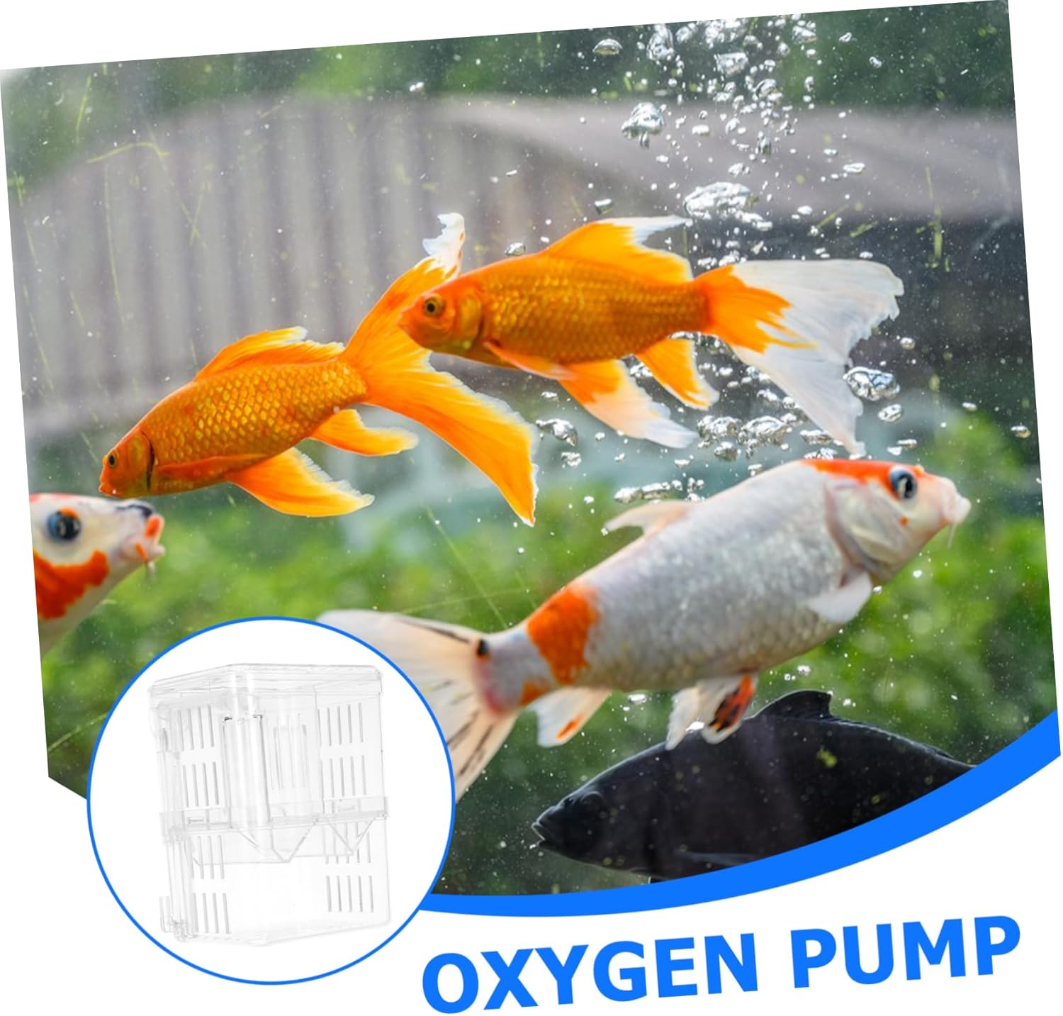 EXHUMKY Fish Breeding Box Durable Isolation Tank with Suction Cups for Shrimp Fish Hatchery Injured Care Multi Purpose Aquarium Incubator for Small Aquatic Pets image number 2