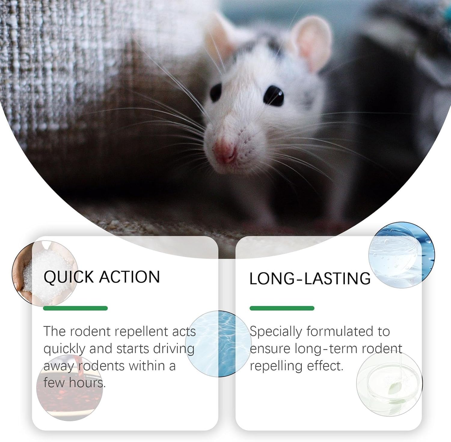 Anti Mouse Peppermint Spray,150Ml Peppermint Spray for Mice Control - Humane Trap Substitute, Mouse Control Supplies for Car Engines RV Trucks Boats image number 2