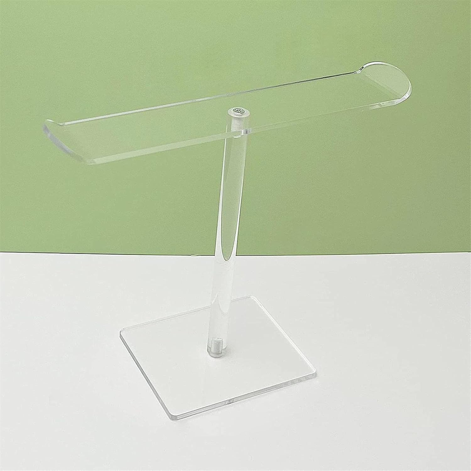 Acrylic Headband Holder,Simple Acrylic Headband Storage Rack with Bending Design | Multifunctional Headband Storage Clear Rack for Headband Jewelry Hair image number 2