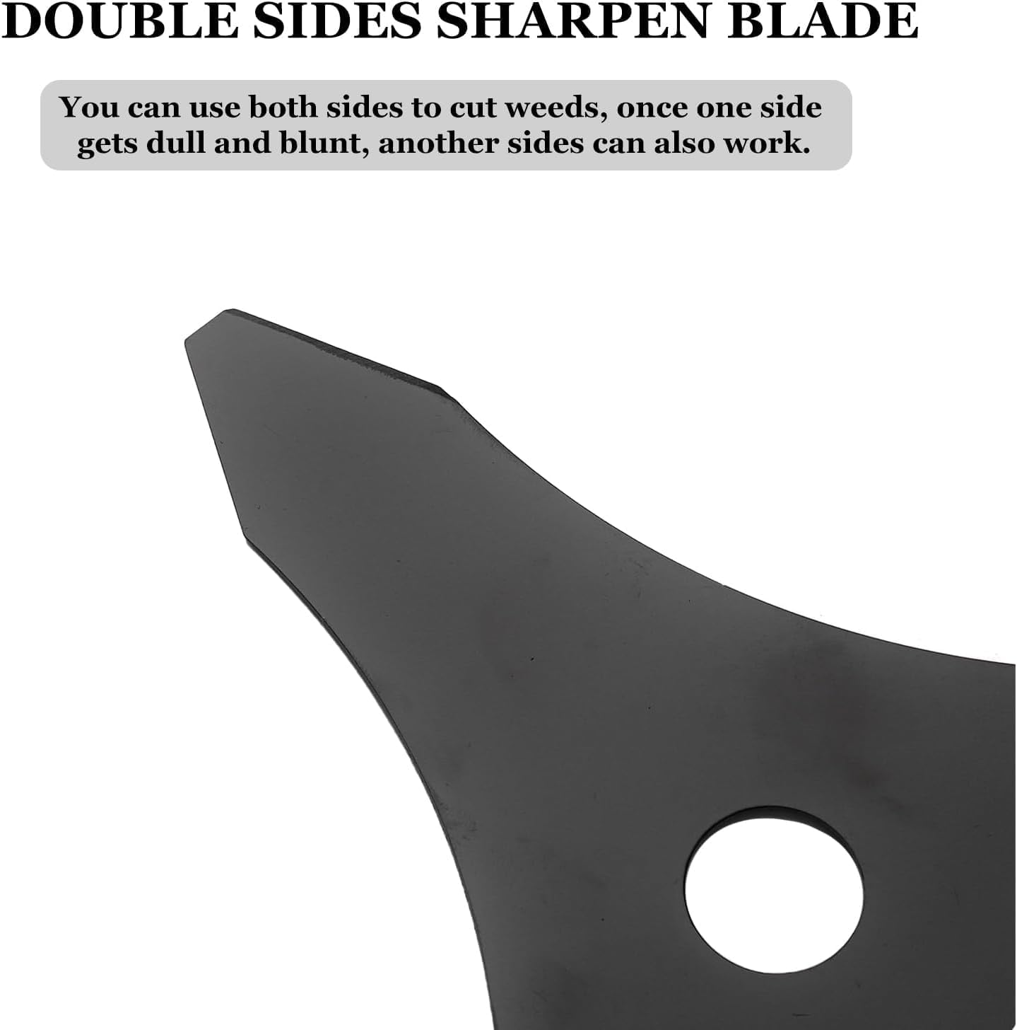 2 Set Carbon Steel Trimmer Blades with Adapter Kits,10" X 3 Teeth Brush Cutter Blades, Compatible with Hus-Qvarna, Stih-L, Ore-Gon, Hita-Chi Brush Cutter, Weedwacker,Weed Eater Replacement Blades image number 5