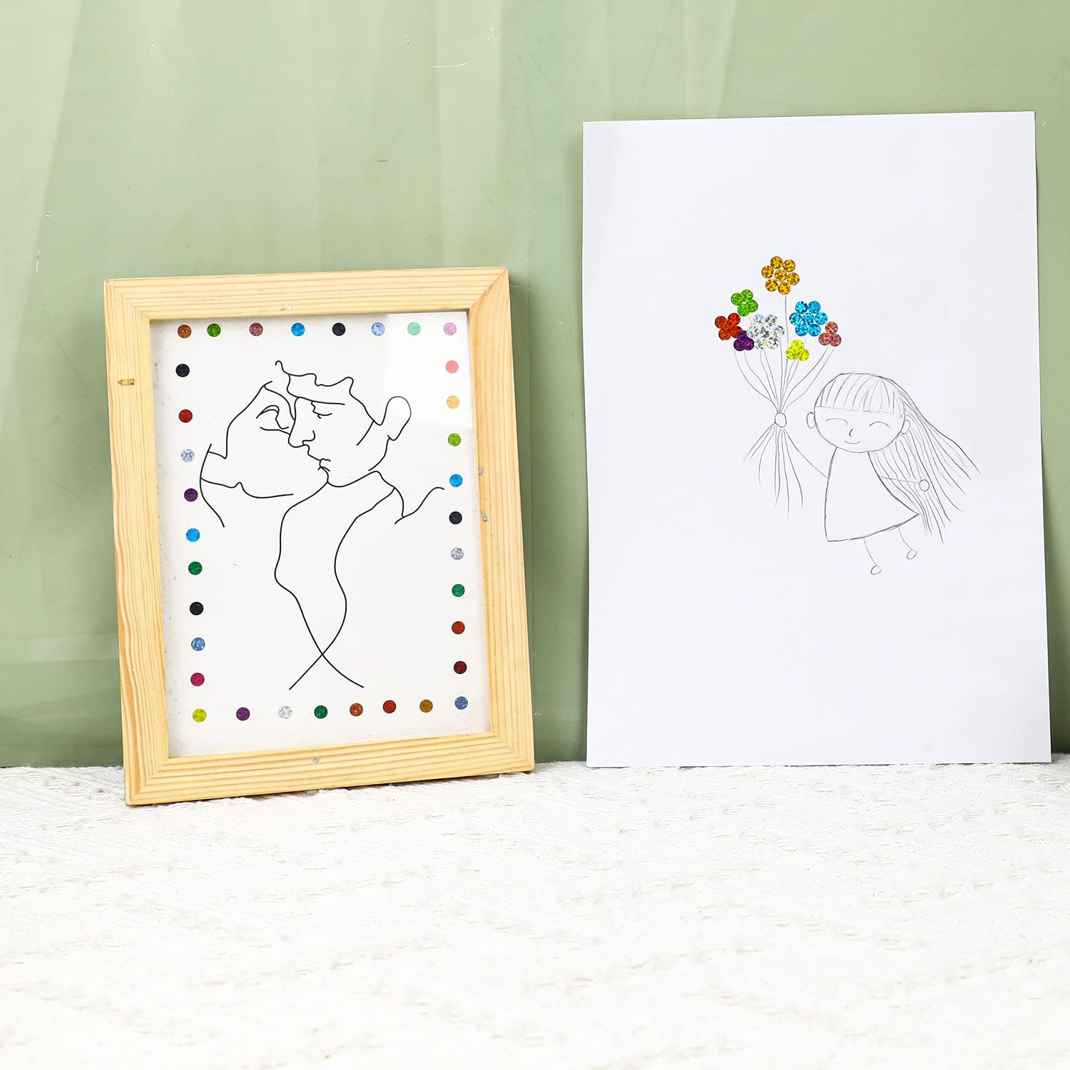 Pack of 3520 Shiny Circle Dot Stickers - 16 Colours Sparkle Coding Labels, Small round Laser Colourful Stickers for Classroom, Office, DIY