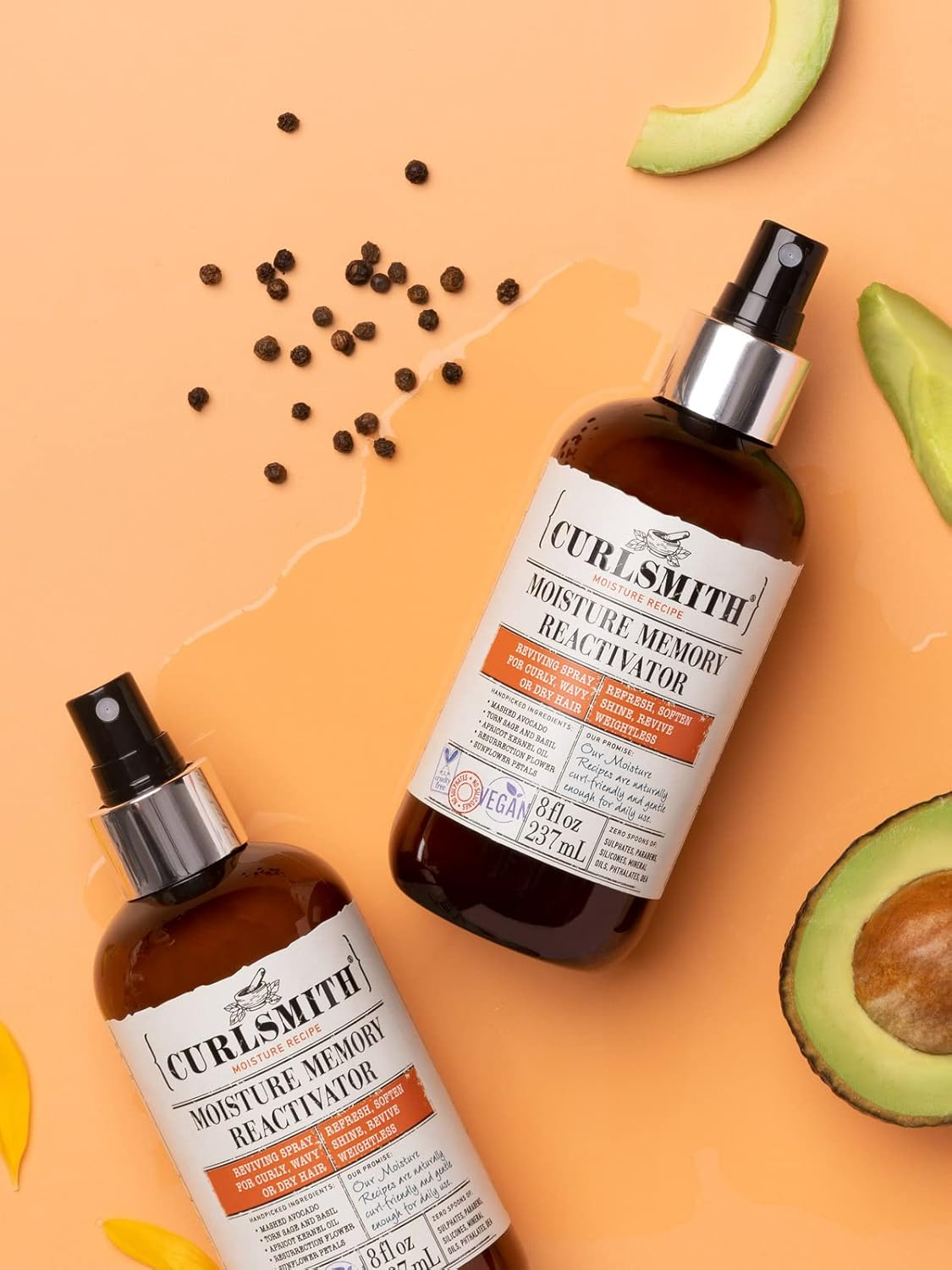 Curlsmith - Moisture Memory Reactivator - Vegan Refresher Leave in Conditioner for Wavy, Curly and Coily Hair (237Ml) image number 2