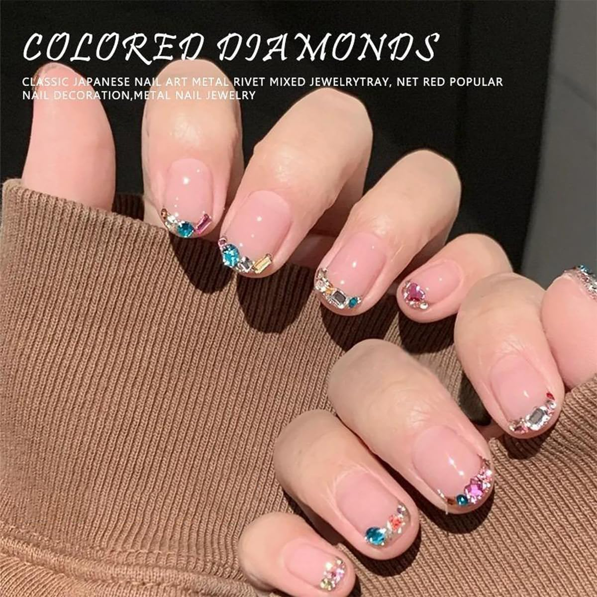 Yamobi Pack of 2000 Rhinestones, Glitter Stones, Nail Stones, Rhinestones, Glitter Stones for Crafts, Rhinestones for Textiles, Rhinestones for Gluing image number 4