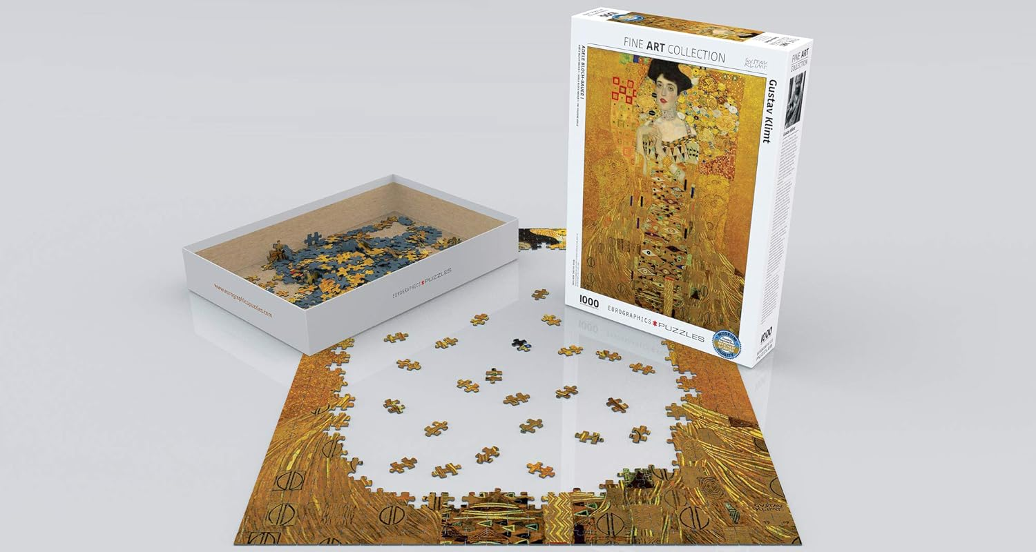 Eurographics Adele Bloch-Bauer I by Gustav Klimt 1000-Piece Puzzle image number 1