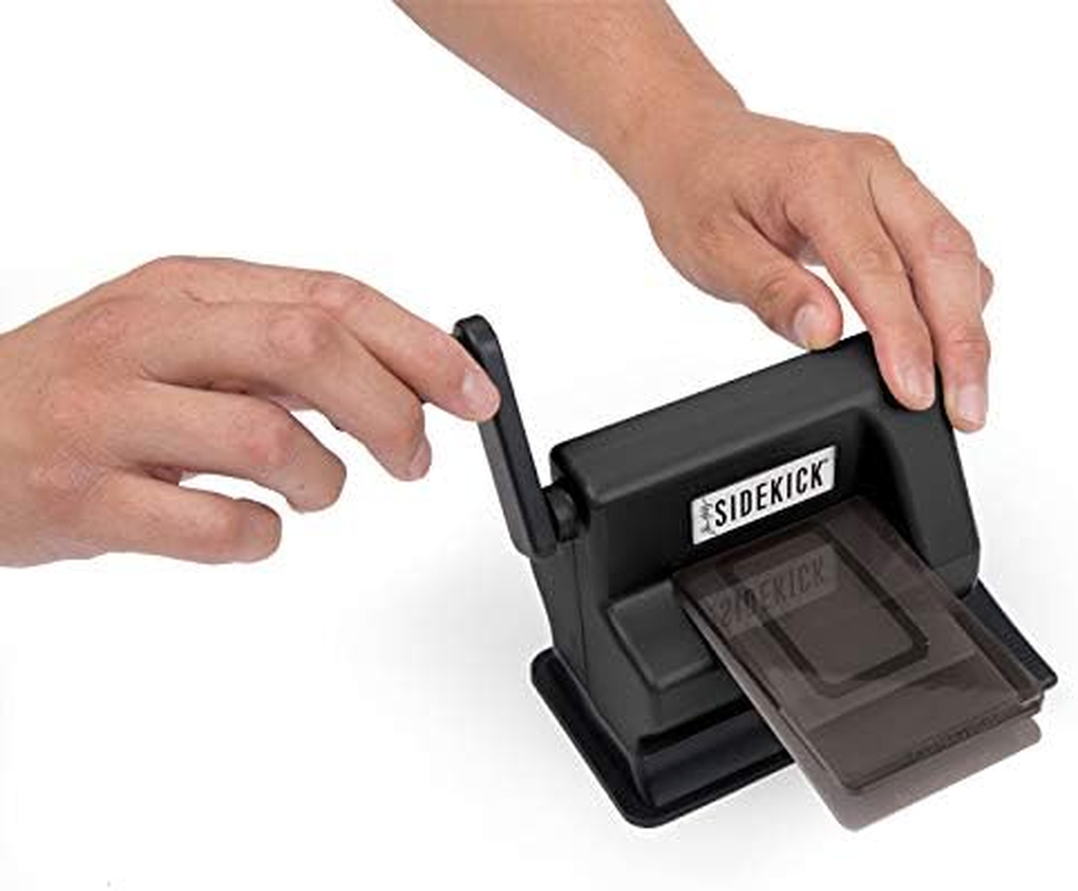 Sizzix Portable Manual Die Cutting & Embossing Machine for Arts & Crafts, Scrapbooking & Cardmaking, 2.5&rdquo; Opening, One Size, Tim Holtz Sidekick Starter Kit