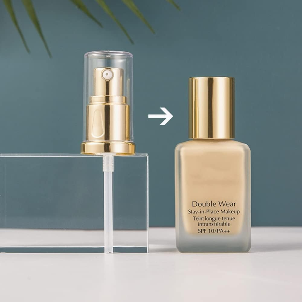 2PCS Upgrade Foundation Pump for Estee Lauder Double Wear Foundation,Replacement Dispenser Head Foundation Pump, Durable, Leak-Proof, Easy-To-Use Dispenser