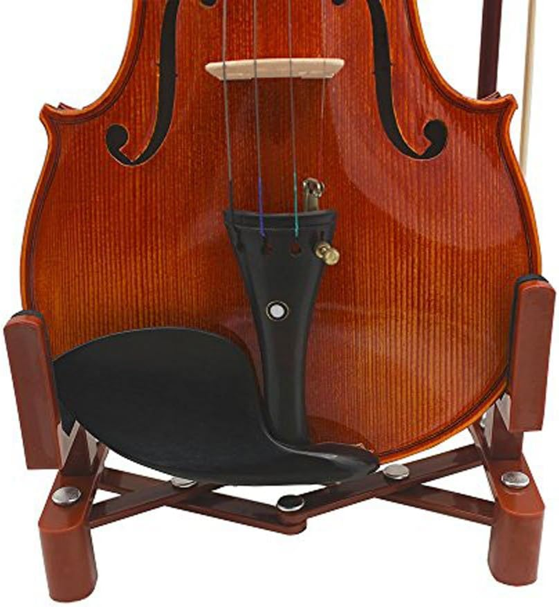 Musical Instrument Stand with Bow Holder for Violin Stand, Portable, Adjustable and Foldable