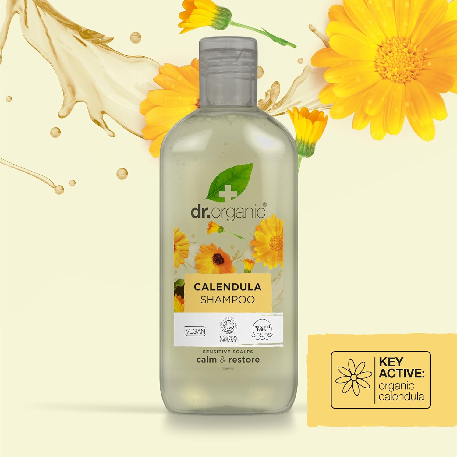 Dr Organic Calendula Shampoo, Fragrance Free, Sensitive Skin, Mens, Womens, Natural, Vegan, Cruelty-Free, Paraben & Sls-Free, Organic, 265Ml, Packaging May Vary image number 6