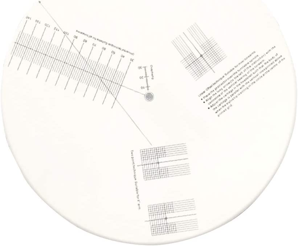 Turntable Cartridge Alignment Protractor Mat, Calibration Plate Adjustment Tool, Phono-Cartridge Stylus Alignment Protractor Tool for Turntable Accessor image number 4