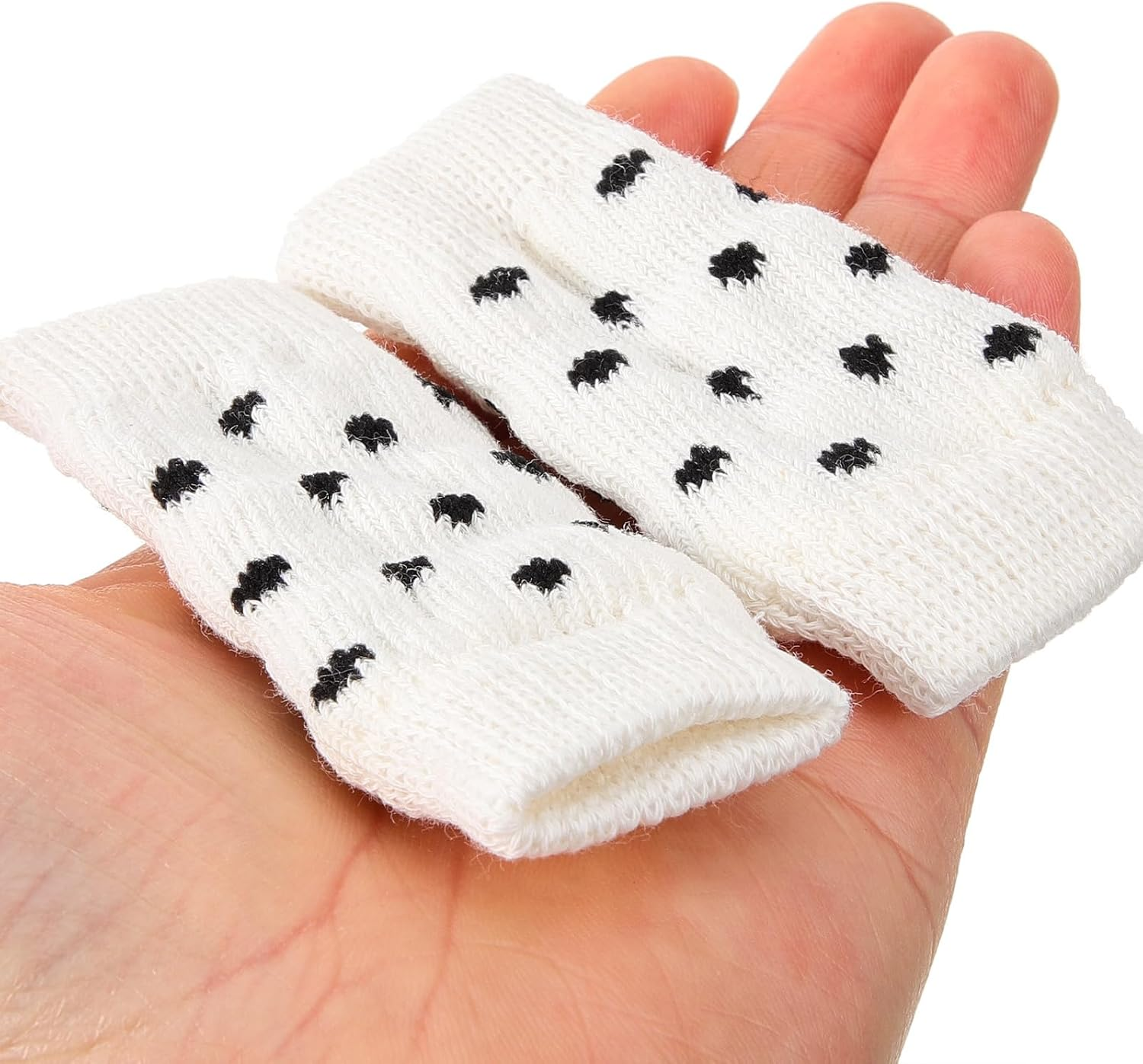 Angoily Pack of 4 Pet Socks Warm Socks Puppy Knee Pads Joint Protection for Dogs Leg Protectors for Dogs Leg Sleeves for Pets Dog Leggings Dog Warmer Cotton White Boots image number 6