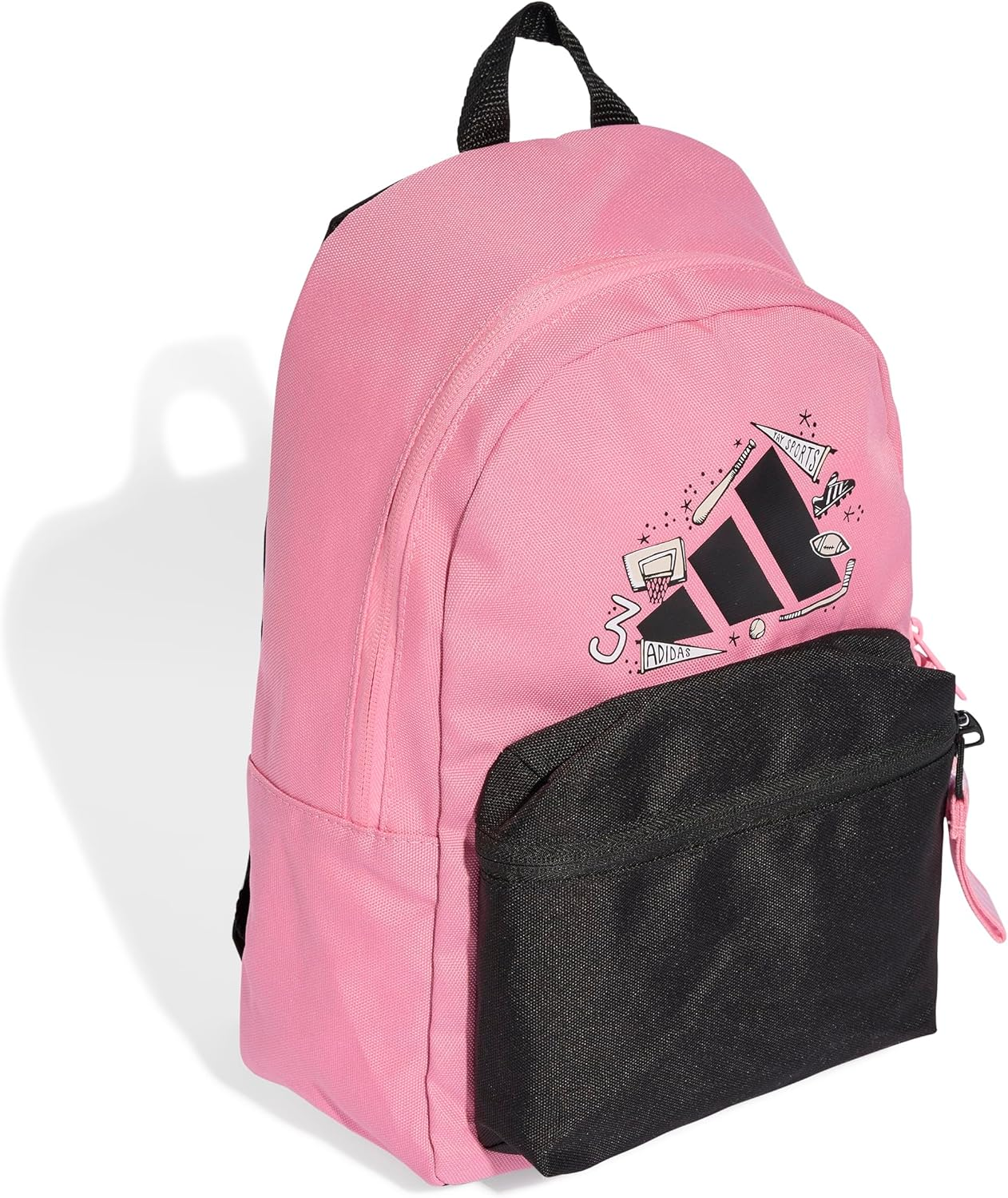 Adidas Performance Little Kids Printed Backpack, Bliss Pink/Black/Black, One Size