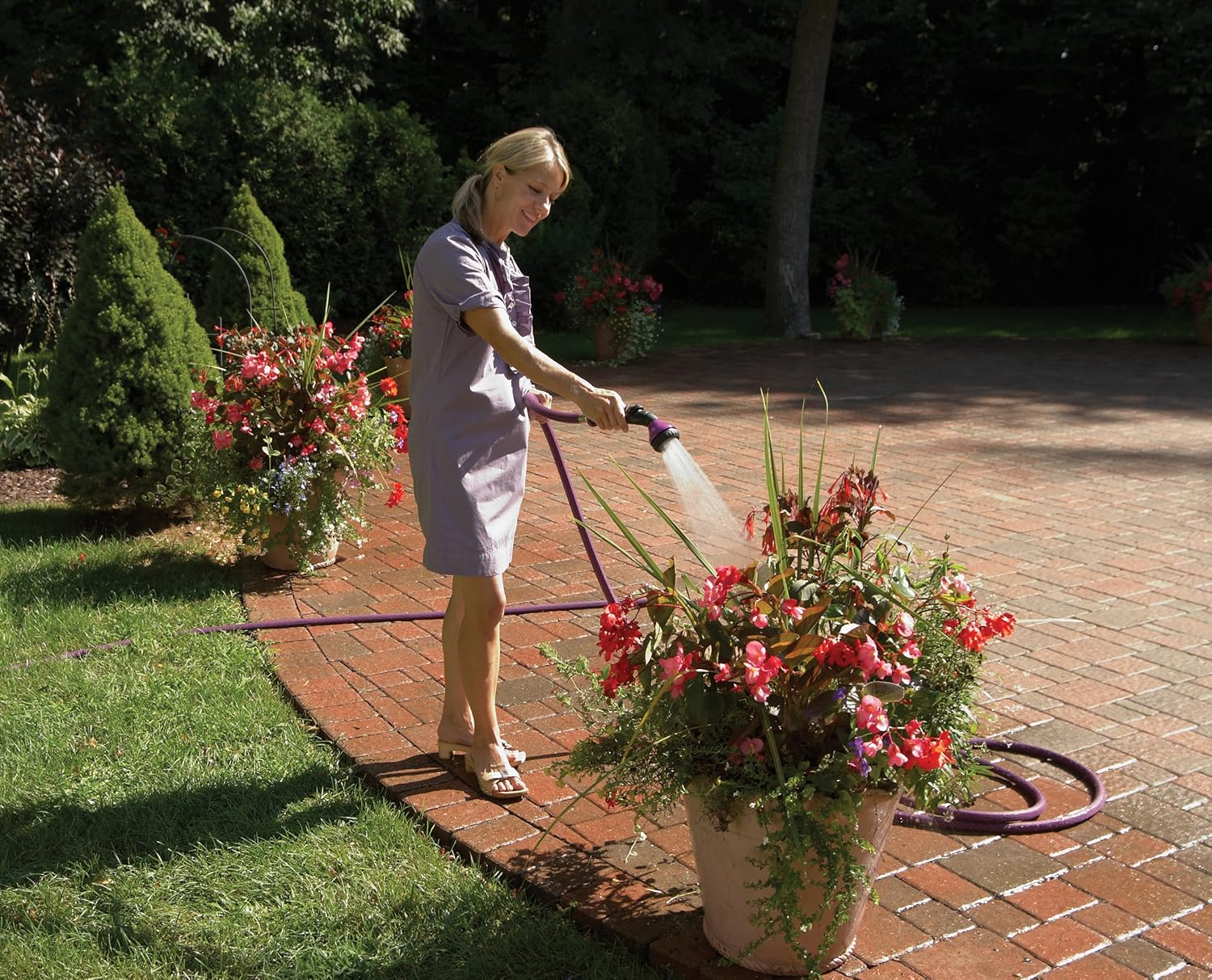 Dramm 12425 One Touch Shower and Stream, Blue - Blue image number 4