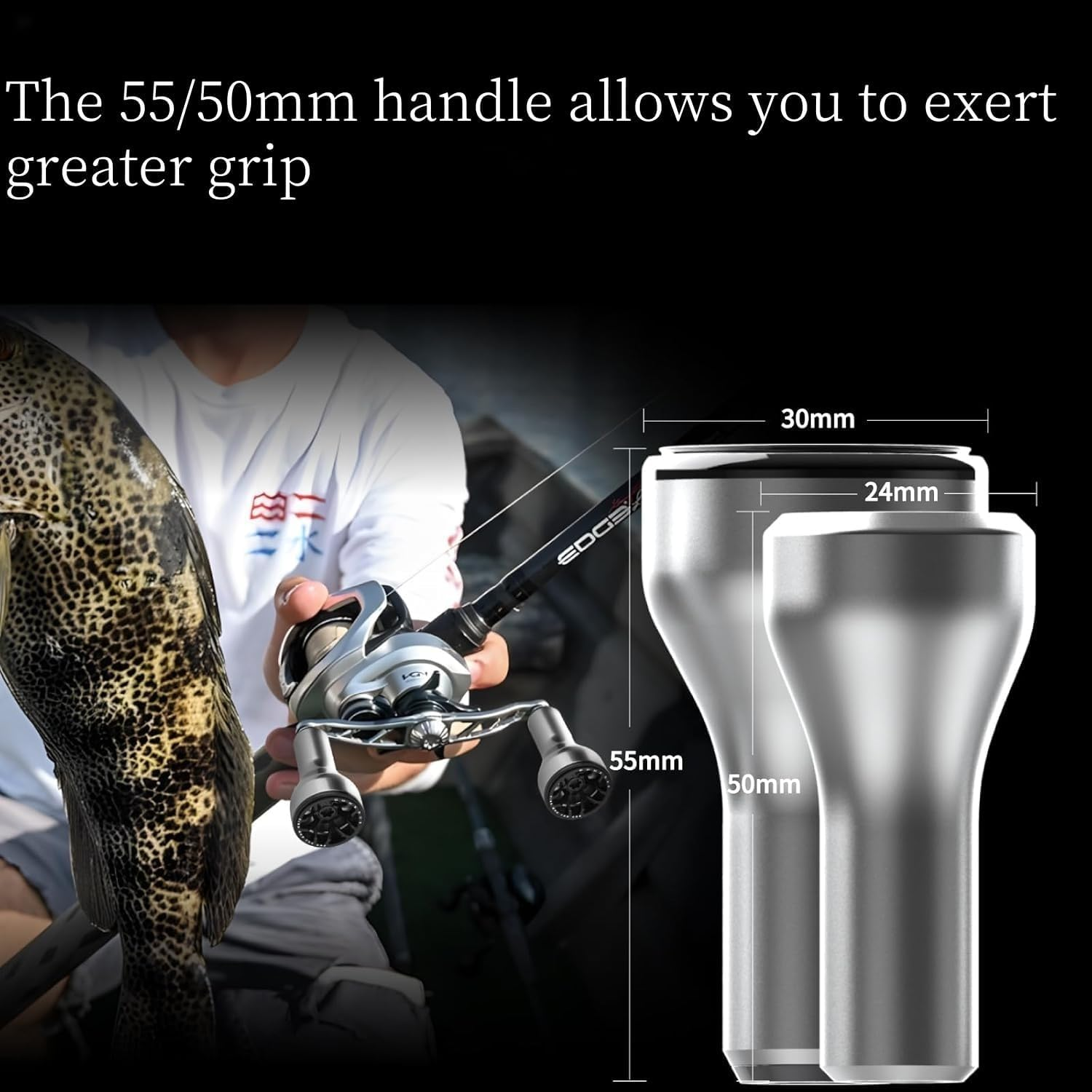 GOMEXUS SU24L Power Knob Compatible for Shimano Daiwa Spinning Reel Handle Knob