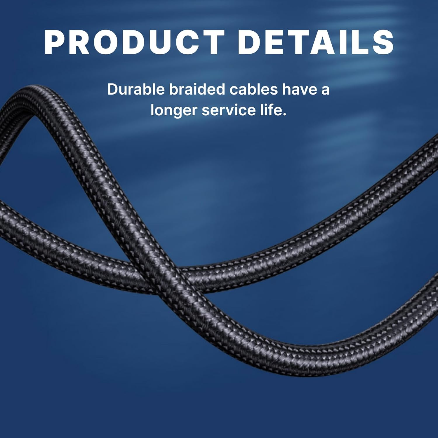 USB 3.0 Extension Cable 2M Type a Male to Female Braided Extender Cord for Fast Charging & 5Gbps Data Transfer, Compatible with Keyboards, Mice, Hubs, Flash Drives, Hard Drives, Printers, VR & More image number 1