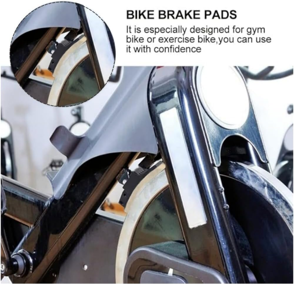 Professional Exercise Bike Felt Brake Pads,Fitness Bike Part,Spinning Bike Brake Pads,Exercise Bike Brake Pads Wool Felt Resistance Drag Pad for Household Dynamic Bicycles,Replacement Part image number 2