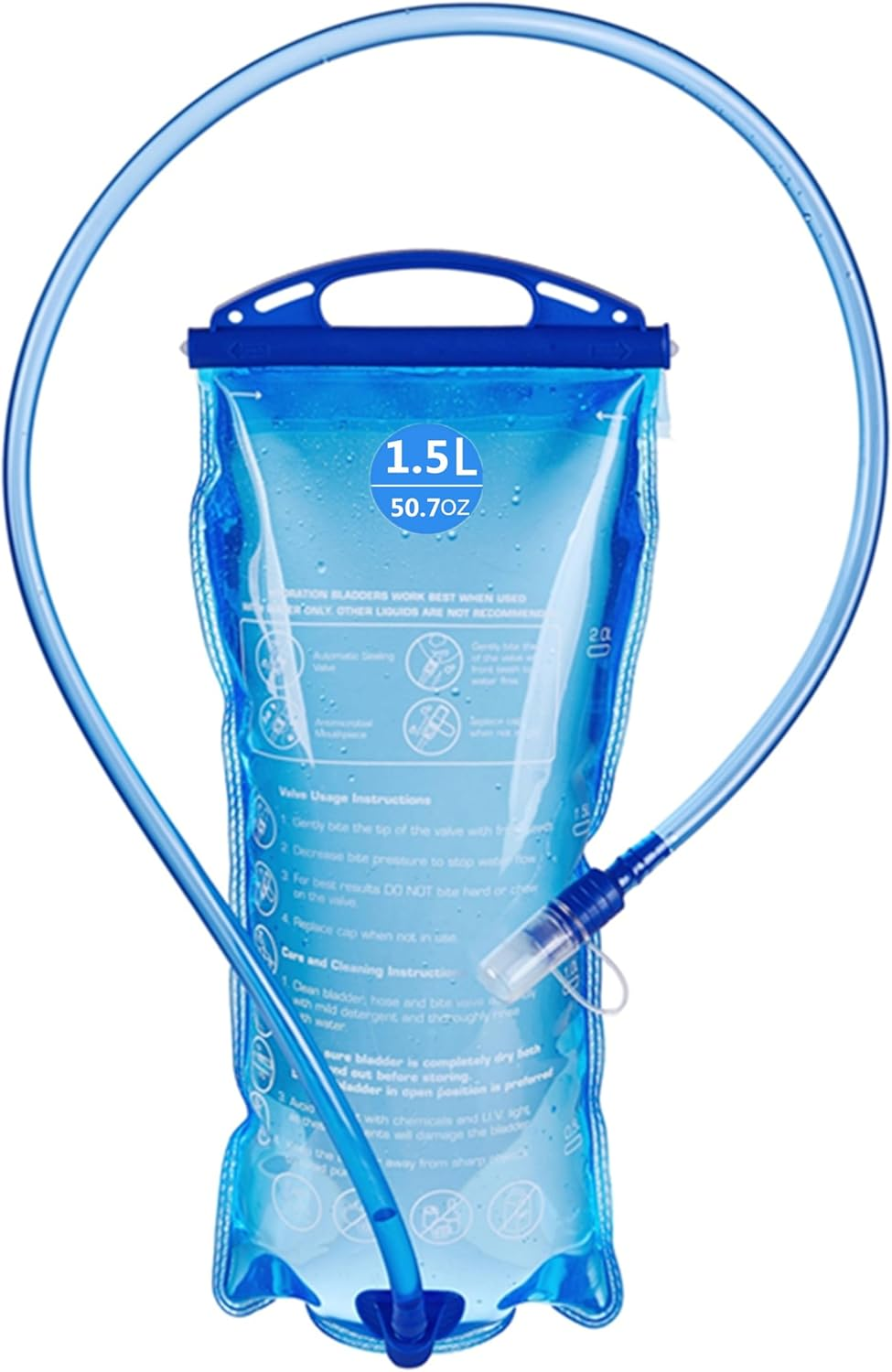 Hydration Bladder 2L Water Bladder BPA Free, 7Inch Large Opening Water Reservoir, Leak Proof Military Water Storage Bladder Bag for Cycling Hiking Camping Biking Running&hellip;