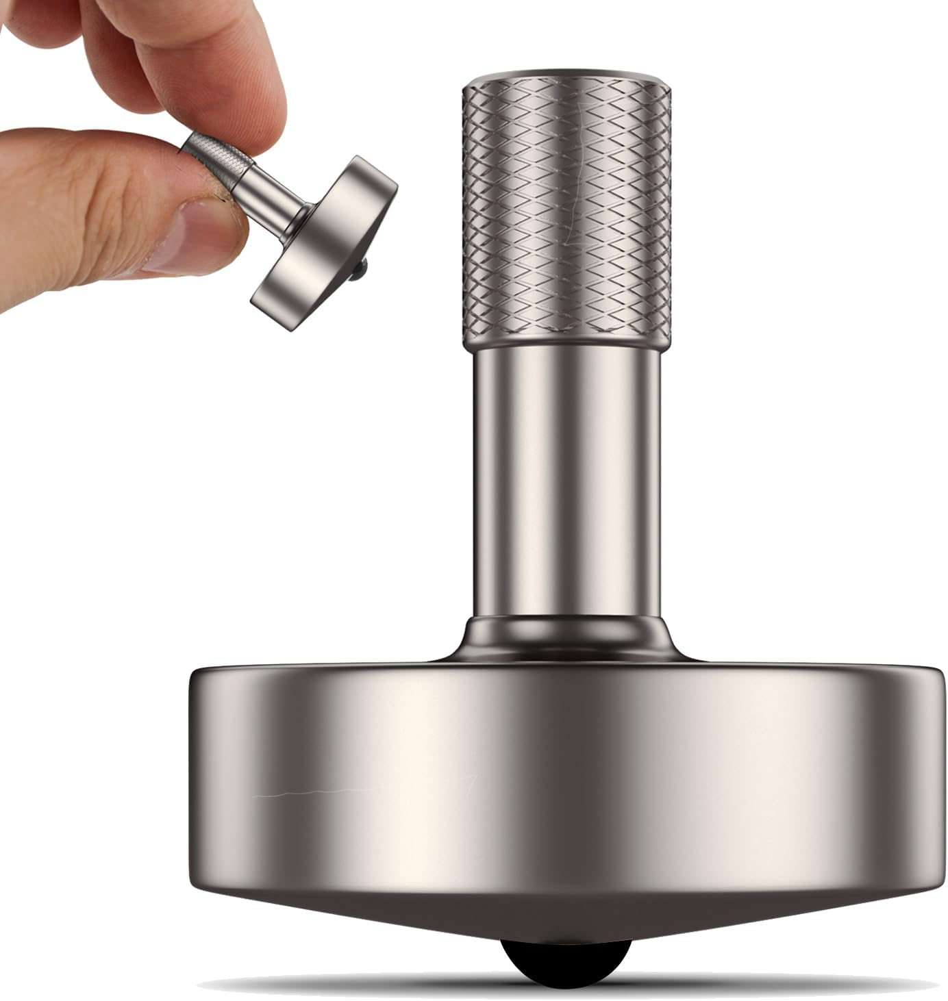 Djuiinostar Spinning Top (AVG 5-8 Minutes), CNC Machined from Solid Brass, High Precision Desk Toy, Waste Your Time Efficiently DST-820