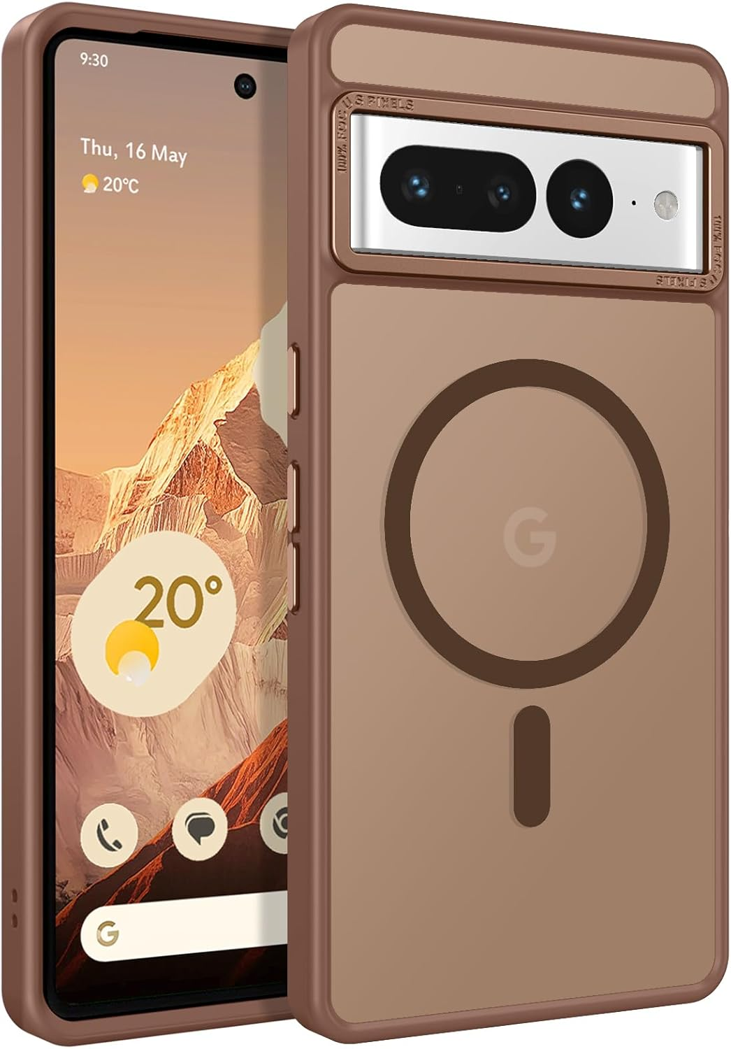 BENTOBEN Google Pixel 7 Pro Case [Magsafe Compatible] Translucent Matte Slim Thin Shockproof Protective Phone Case for Google Pixel 7 Pro 6.7" 2022, Black