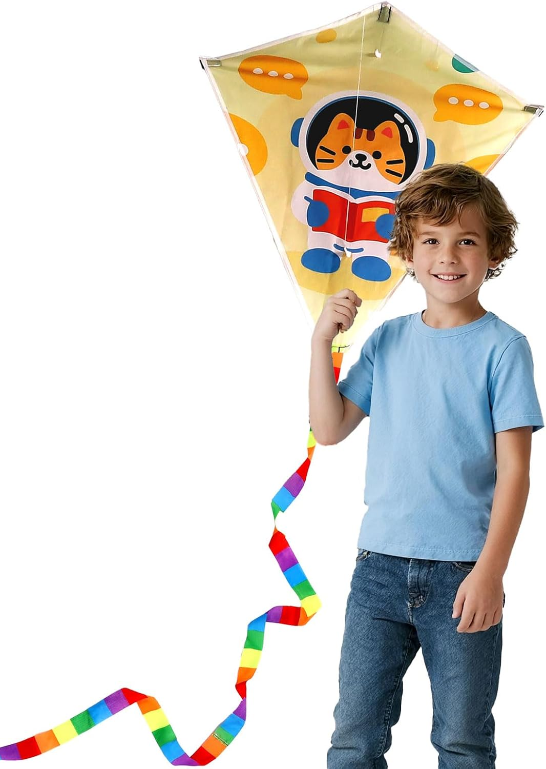Colourful Kite for Kids & Adults, Easy to Fly Kids Kite for Beach Trip Park Outdoor Family Games and Activities
