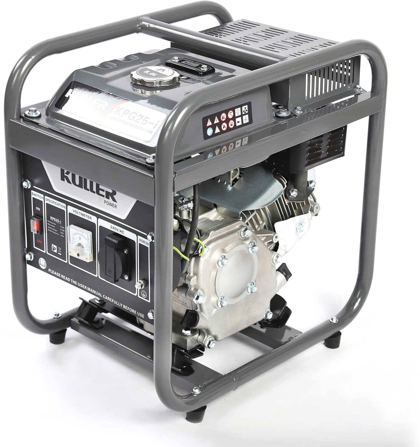 KULLER 2500W Pure Sine Wave Single-Phase Petrol Inverter Backup Generator