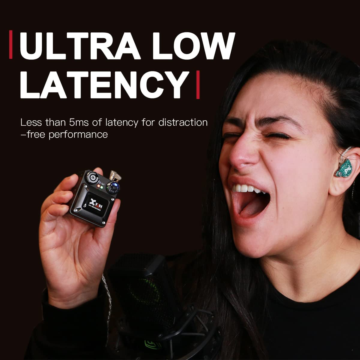 Xvive U4R2 Wireless In-Ear Monitor System - Four Receivers And One Transmitter image number 2