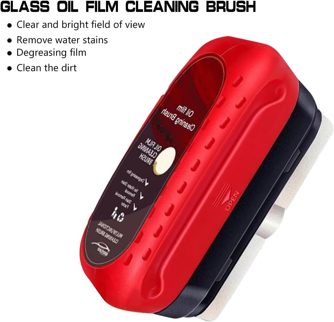 2Pack Automotive Oil Film Cleaning Brush New Glass Coating for Windshield Glass Oil Film Remover, Strong Front Windshield Remover for Windshield Improves Clarity and Visibility