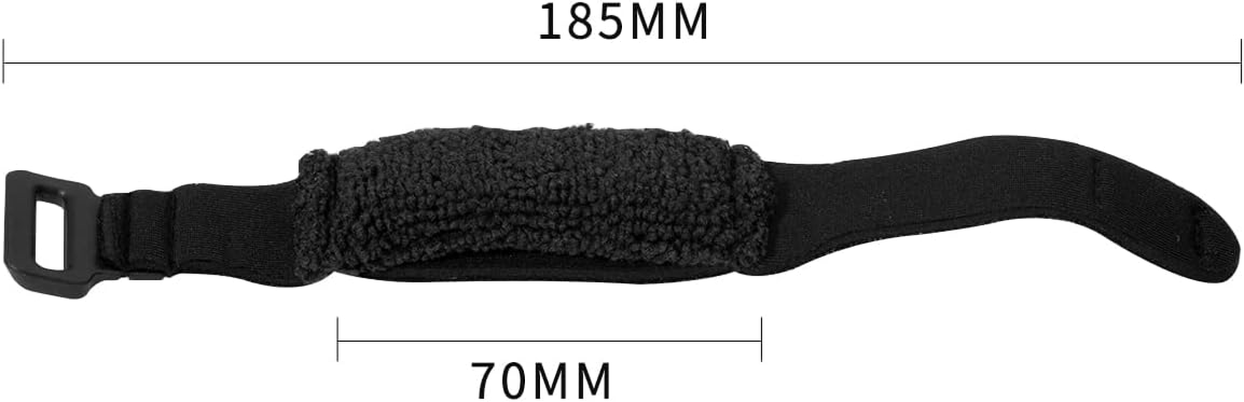 3Pcs Bass Guitar String Mute Damper, Cotton Bass Guitar Fret Mute, Adjustable Guitar String Dampener, Bass Guitar Accessories image number 3