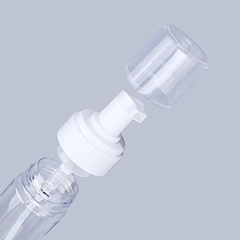 Damaill Foaming Dispenser 7Oz Transparent Empty Spray Bottles 2Pcs Plastic Foam Pump Travel Soap Portable Foam (200Ml) image number 1