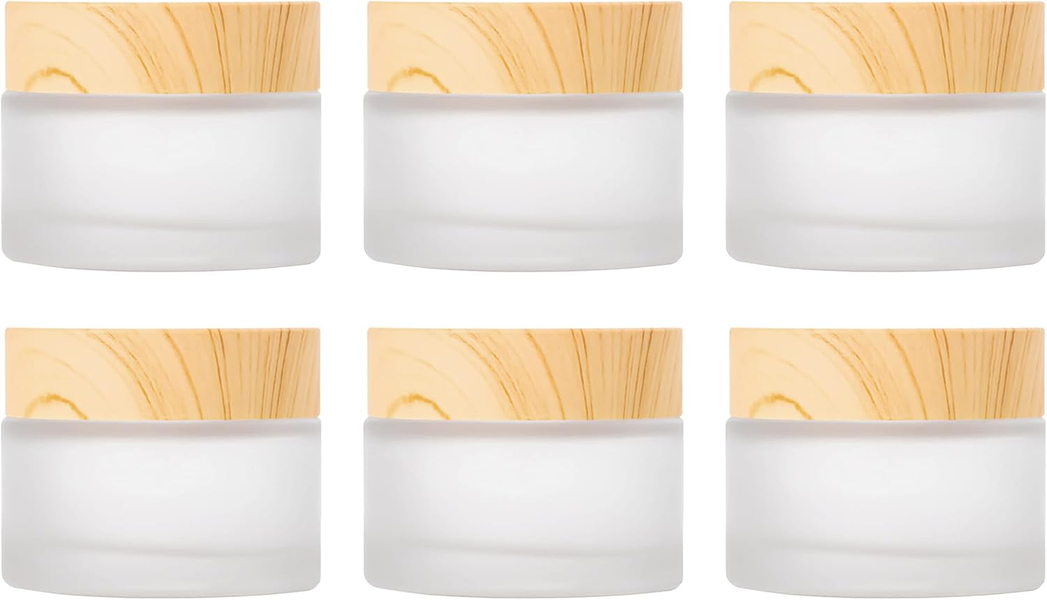 30 Ml Cosmetic Containers with Lids, Pack of 6 Cream Jars Empty Glass Jars for Creams Makeup Storage Cosmetics Creams Lotions Essential Oils image number 5