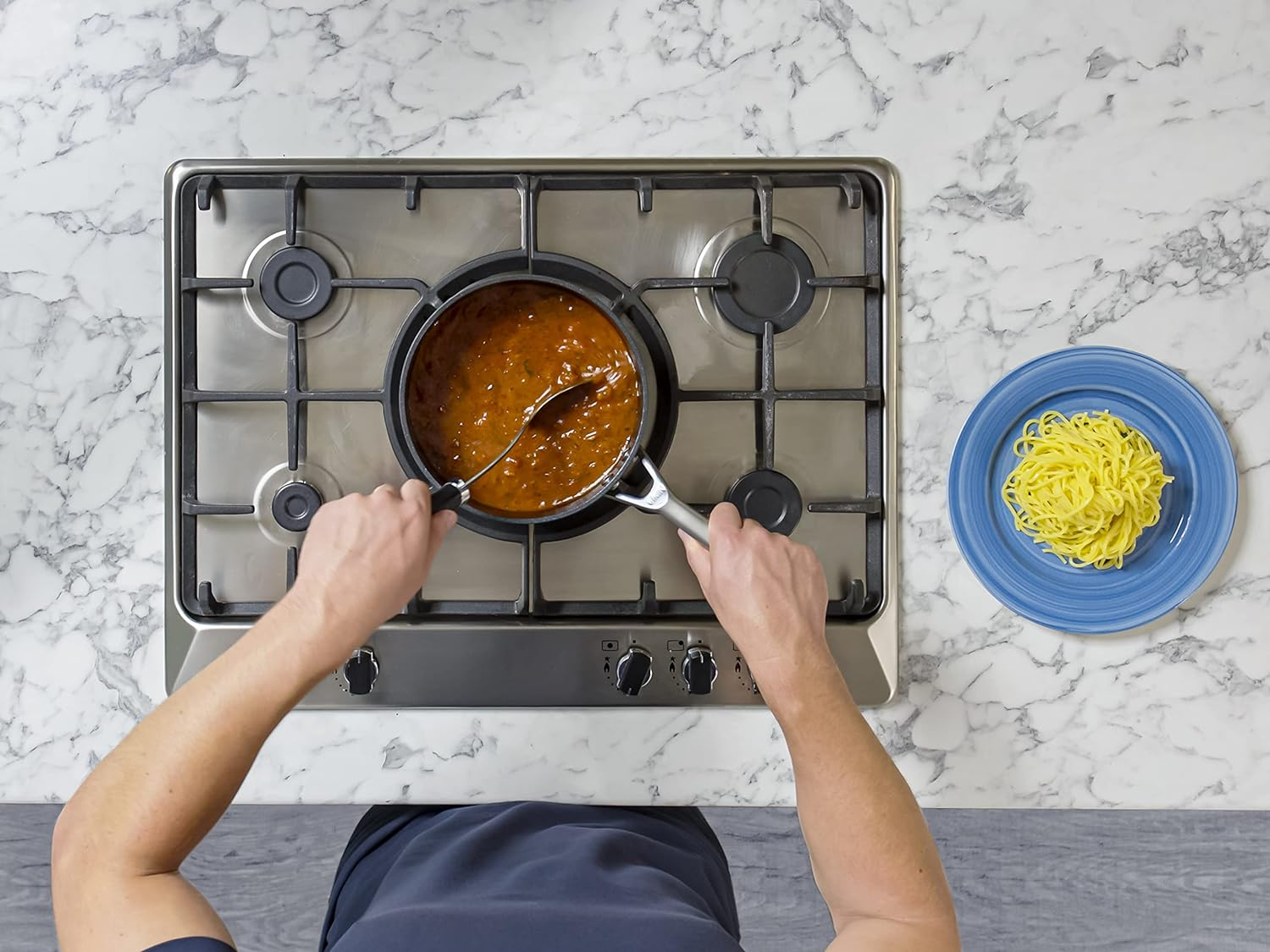 Ninja Foodi Zerostick Saucepan with Lid, 20 Cm Diameter, Black image number 4