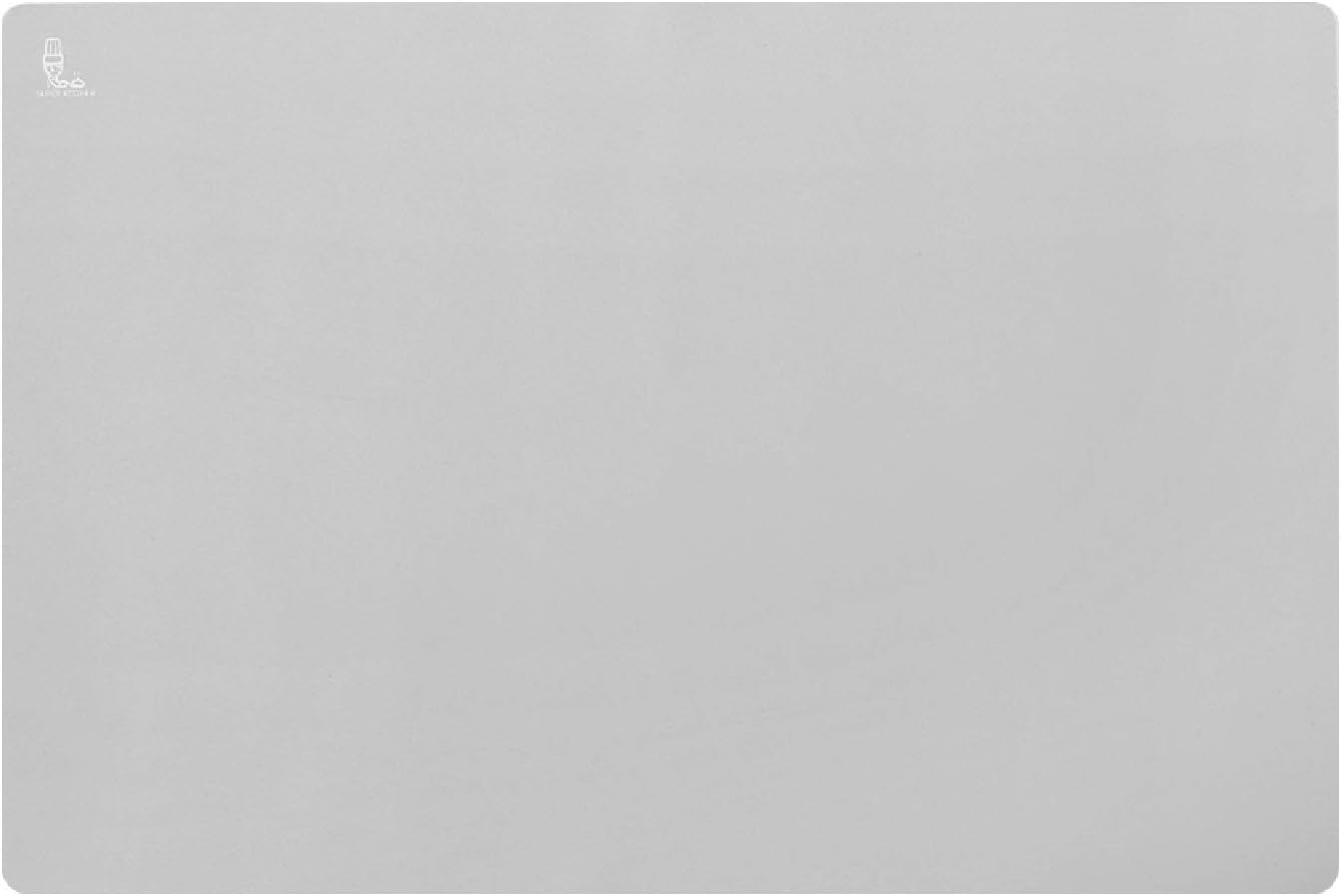 Super Kitchen Extra Large Multipurpose Silicone Nonstick Baking Mat, Pastry Mat, Heat Resistant Nonskid Table Mat, Countertop Protector, 23.4'' by 15.6''(Cool Gray)