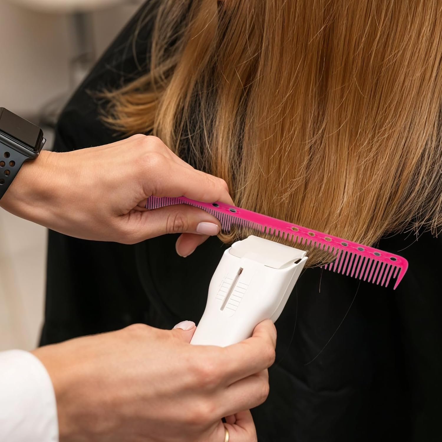 6Pcs Carbon Fine Cutting Comb, Carbon Fiber Salon Hairdressing Comb, Professional Carbons Fine Cutting Combs, Styling anti Static and Heat Resistant Tooth Hair Combs for Women Salon and Home image number 6