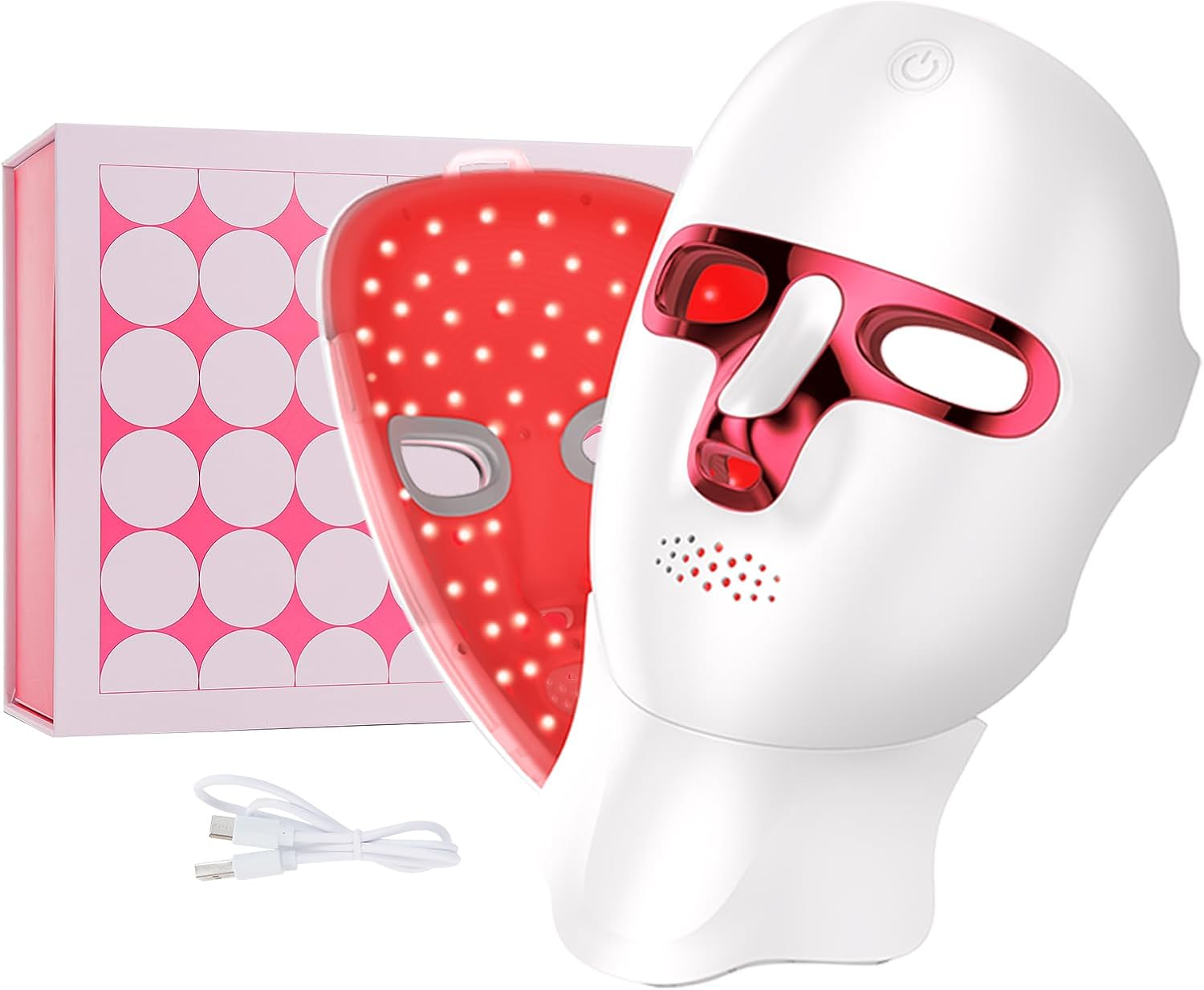 LIARTY Facial LED Mask 7 Colors LED Photon Therapy Mask, LED Face Mask Red Light Therapy Facial Device for Skin Rejuvenation image number 4