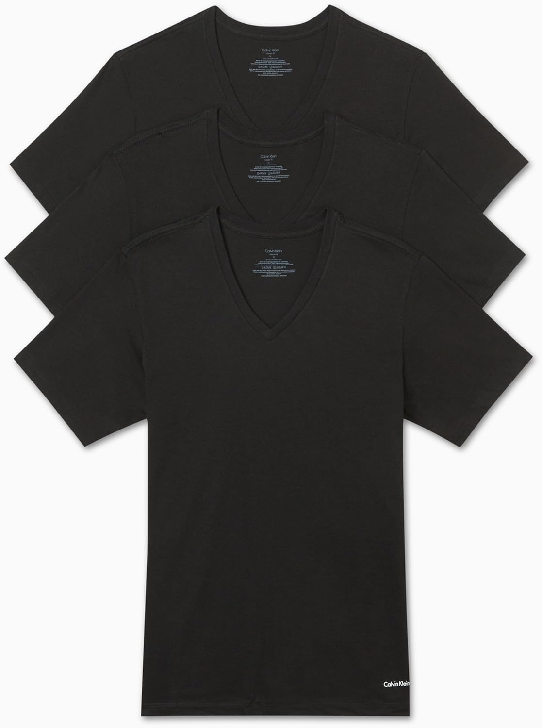 Calvin Klein Men'S Classic Cotton V Neck T-Shirt 3 Pack