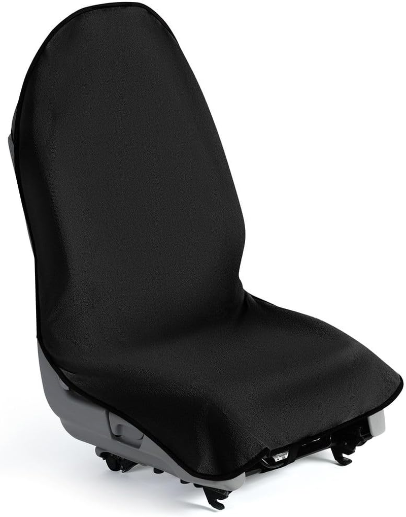 Black Car Seat Cover for Post Gym Workout Running Swimming Beach and Hiking Universal Fit Anti-Slip Bucket Seat Protector for Cars Suvs and Trucks(Color:Black) image number 2
