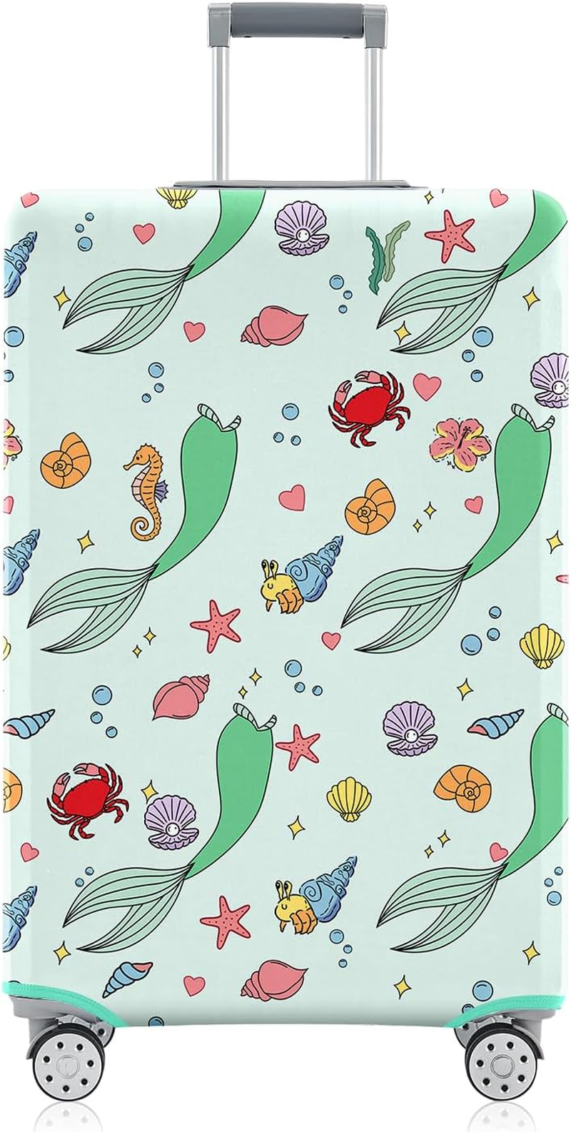 Vehcimbev Luggage Cover Washable Elastic Travel Suitcase Cover Anti-Scratch Suitcase Cover Fits 18-20 Inch Luggage Cover, Luggage Cover-5, Xl(29-32In)