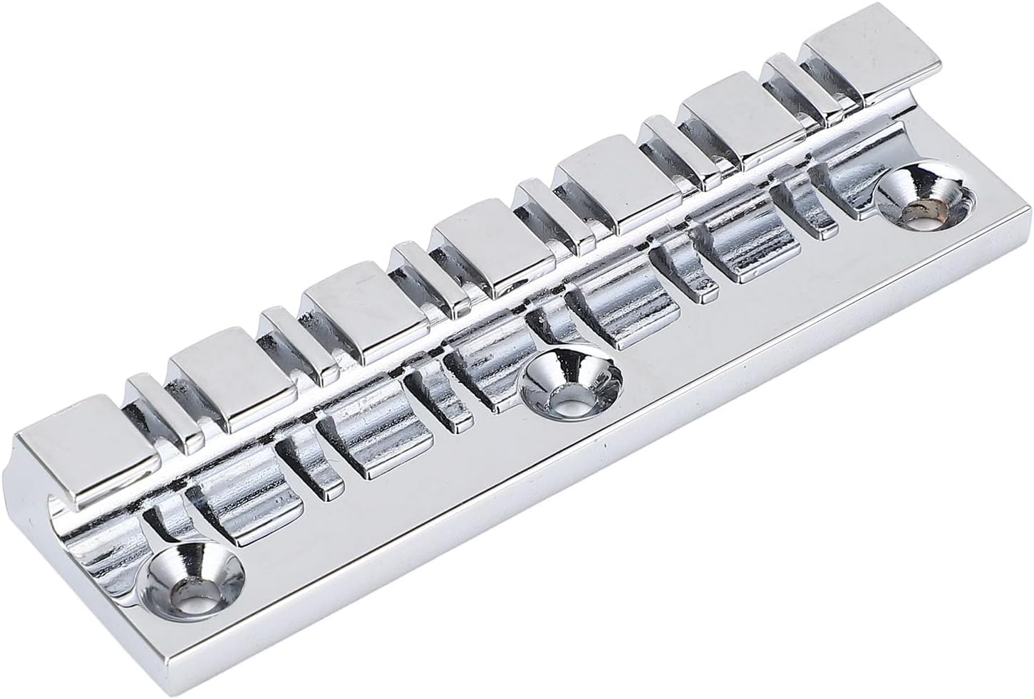 Electric Guitar Bridge Nut Set Metal Bone 12 String Guitars Replacement Parts Accessories for Enhanced Tone and Durability image number 1