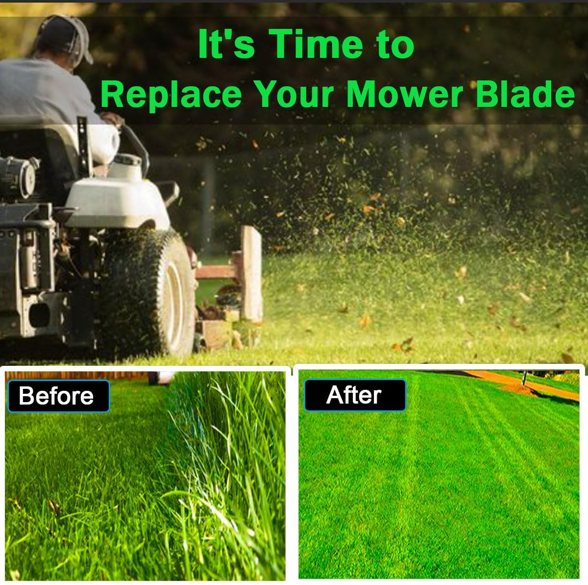 72511-VE1-020 & 72531-VE2-020 Compaitble with Honda HRR216 Blade Kit, Replaces Hrs216,Hrb215,Lawn Mower Blades Replacement Parts image number 6