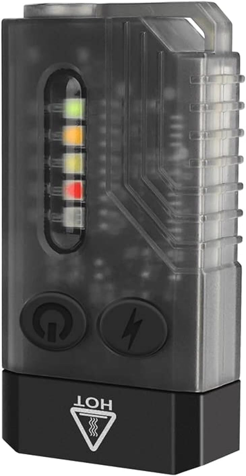 Vortex V10 EDC Flashlight with Red UV Blue Green Yellow White Light Emergency Signals Fluorescent Powerful 1000Lm Rechargeable Mini Pocket LED Keychain Flashlight Usb-Type C IPX4 Magnetic End image number 1