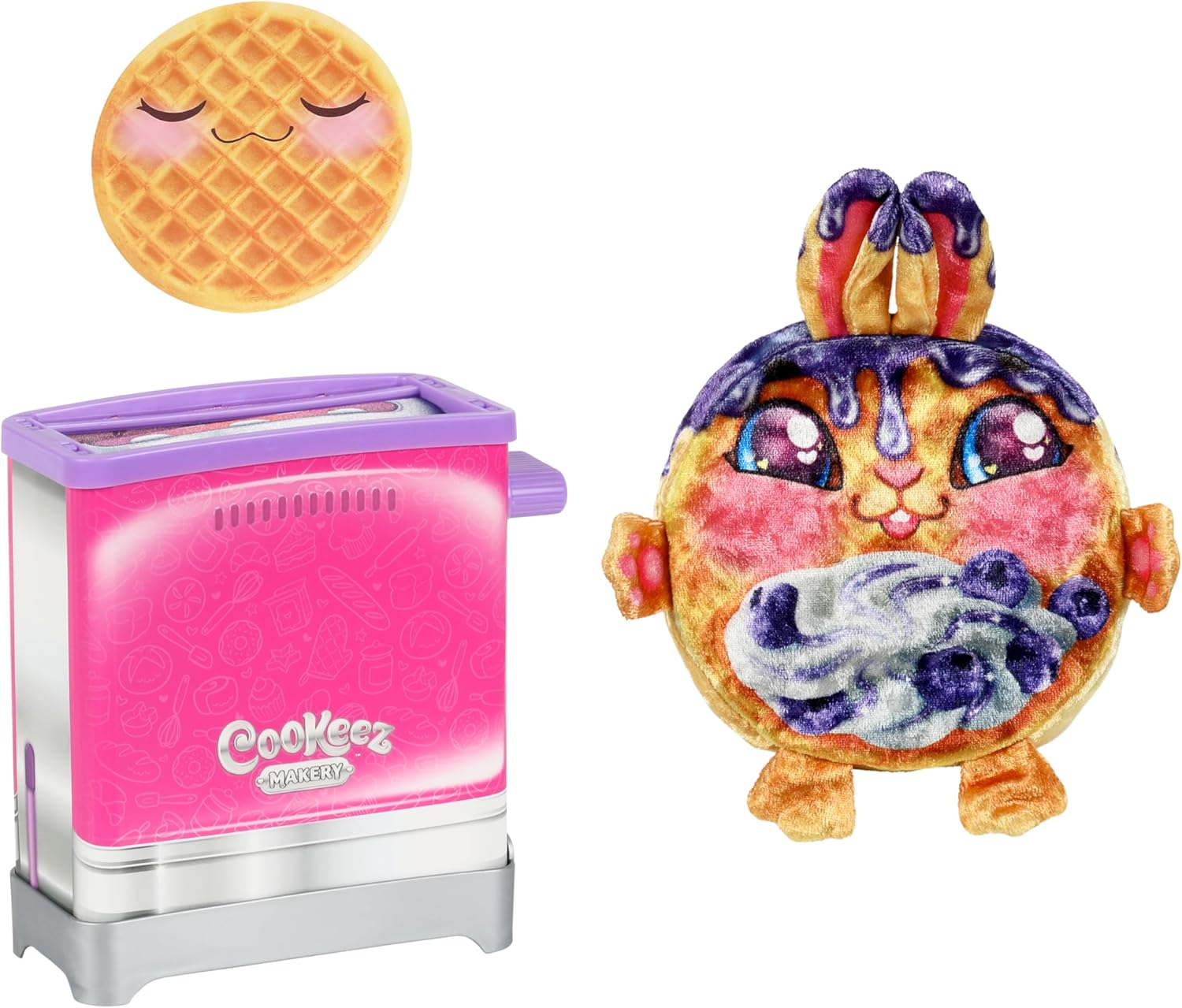 Cookeez Makery Toasty Treatz Toaster Single Pack; Make a Soft and Squishy Surprise Friend. Pop-In-Bread and See a Surprise Pop Up!