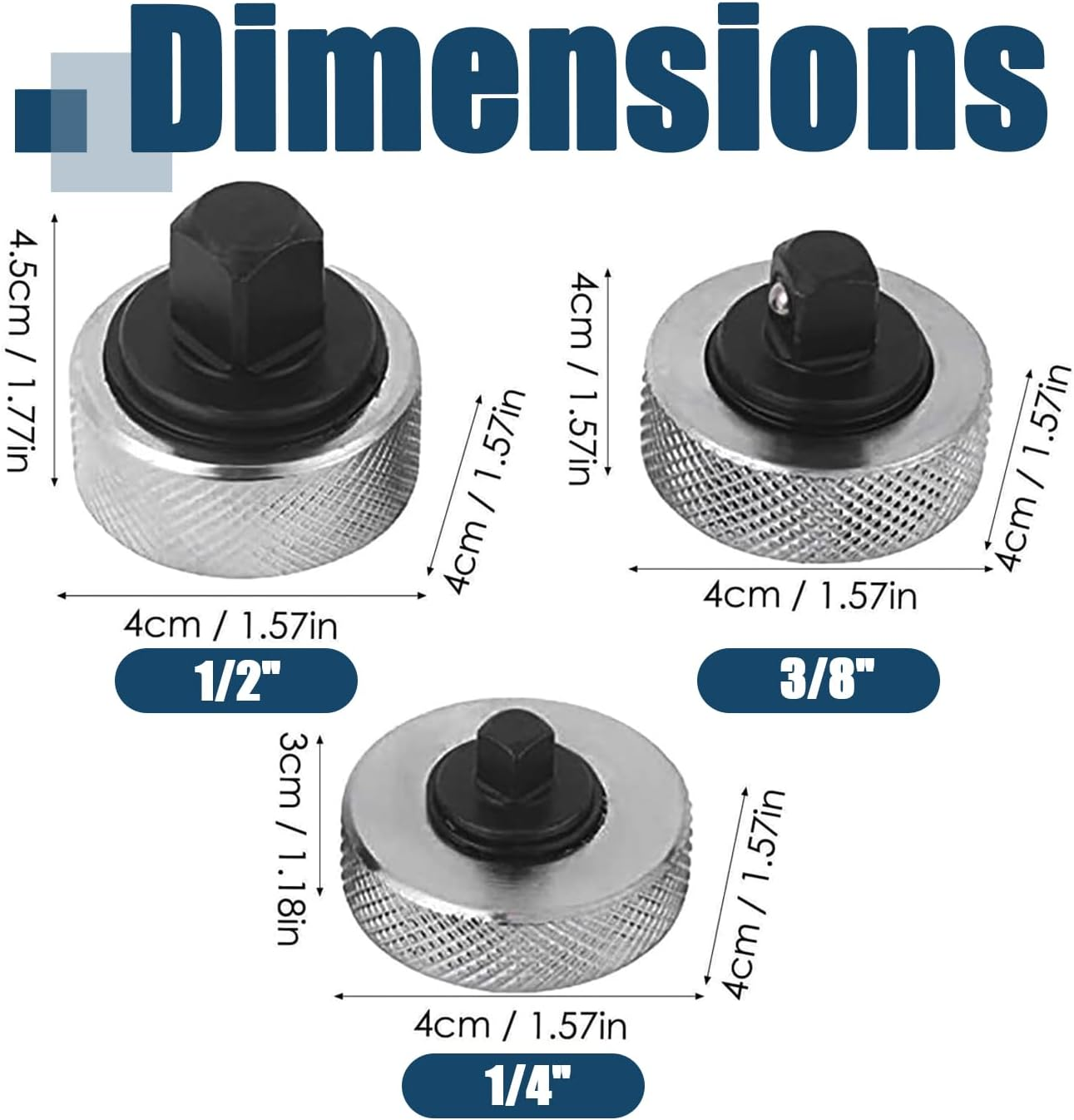 Bestgle 3 Pcs Reversible Thumbwheel Ratchet Wrench Set Palm Ratchet Wrench Finger Mini Ratchet Thumb-Wheel Ratchets Auto Car Repair Hand Tool, 1/4&rdquo; 3/8&rdquo; 1/2&rdquo; Drive Ratchets image number 4