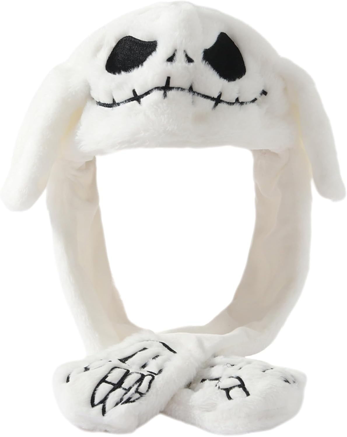 Ears Moving Hat Animal Cosplay Hat Cartoon Jumping Hat Ears Pop up Halloween Christmas Funny Hat Teenagers Adults, Milk Cow, One Size