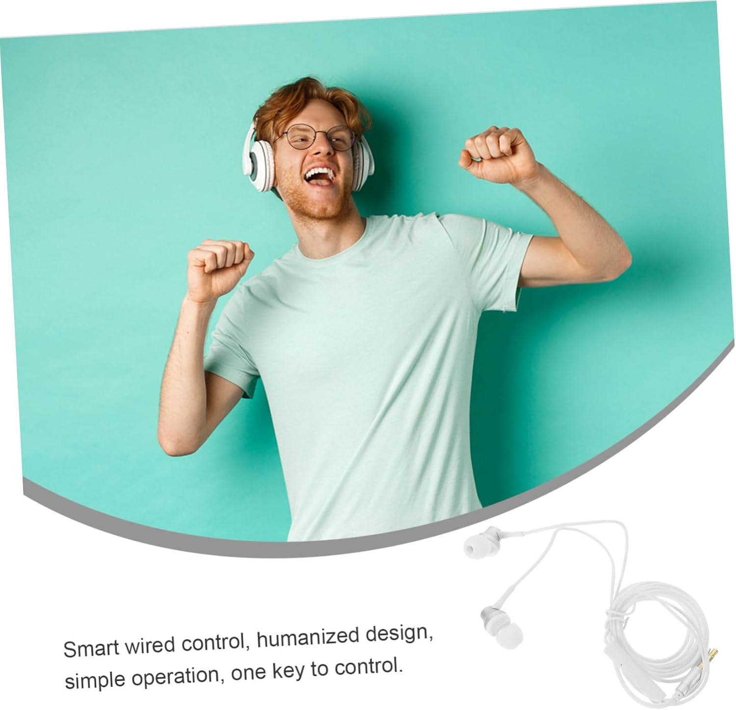 SEWACC -Ear Headphones Ergonomic Earbuds with 3.5Mm Jack and Strong Bass for Phone Laptop Tablet image number 2