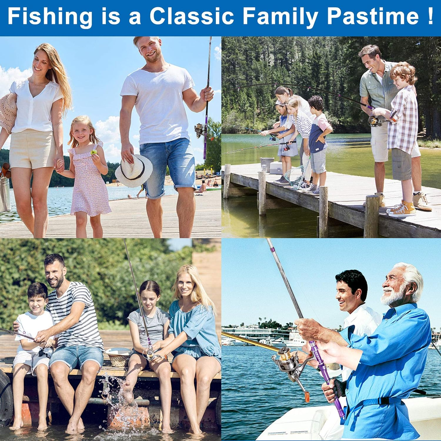 Telescopic Fishing Rod Kit, Carbon Fiber Fishing Pole and Reel Combos with Spinning Reel, Fishing Gears and Travel Bag for Saltwater Freshwater - Macaron Pink image number 4