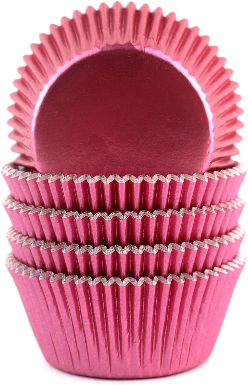 Eoonfirst Foil Cupcake Liners Valentine'S Day Standard Baking Cups 100 Pcs (Pink) - Blue,Navy image number 2