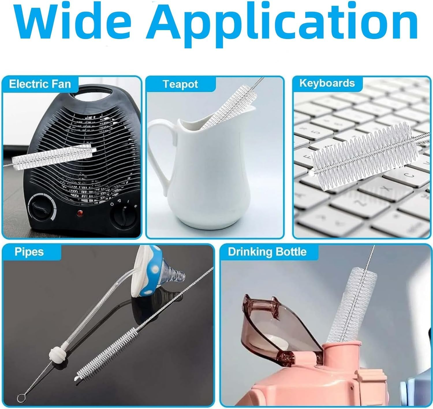 Replacement Straws Compatible with YETI Rambler Jr. 12 Oz Kids Bottle-Yeti Rambler Kids Straws Replacement-Accessories Set Include 6 BPA-FREE Straws and 2 Straw Cleaning Brush image number 5