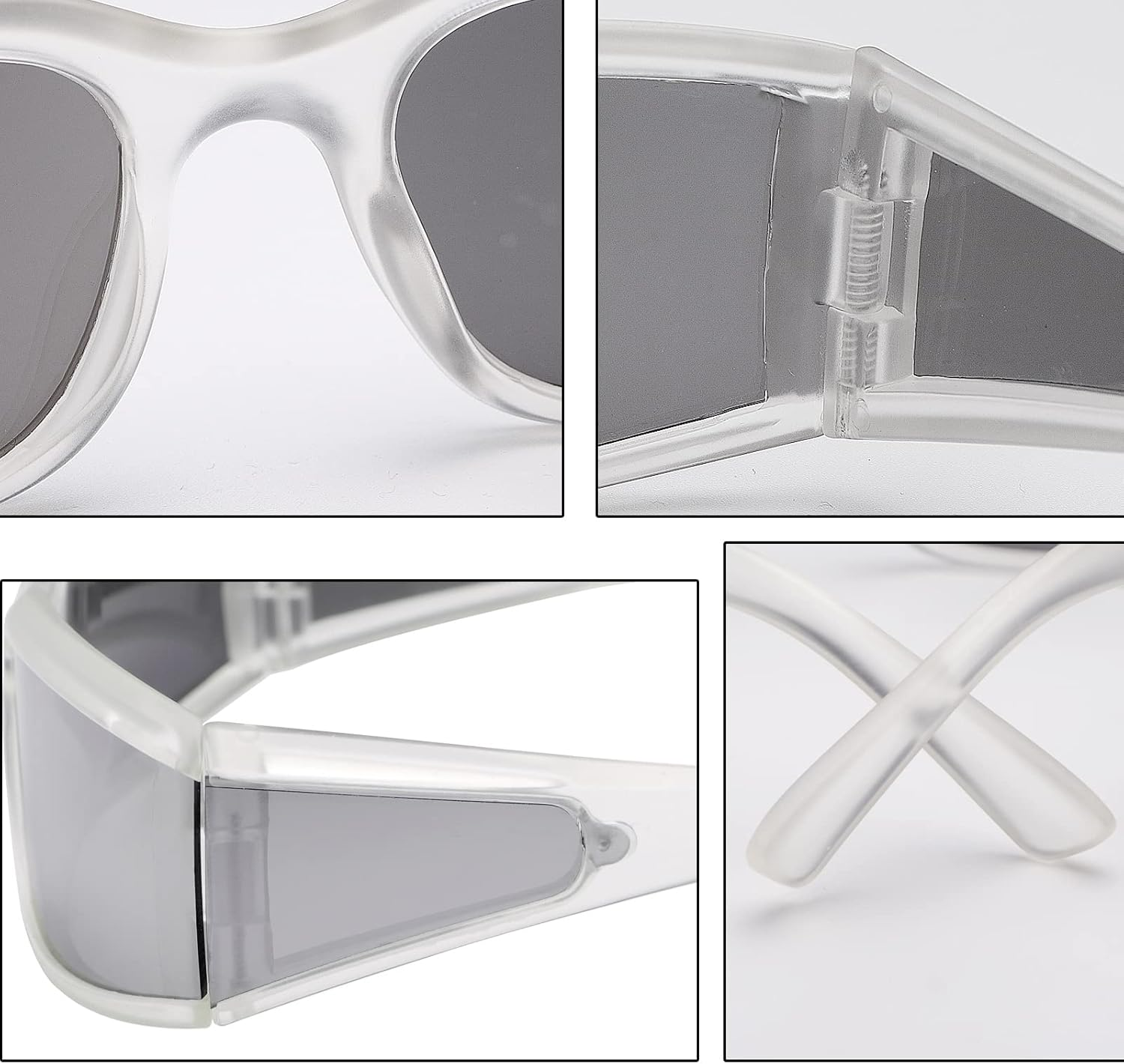 Wrap around Sunglasses Polarized Lens Wear over  Glasses Fit over Regular Glasses UV400 Protection Oversized Shield Safety Driving Eyeglasses anti Glare Eyewear Shades for Men Women image number 4