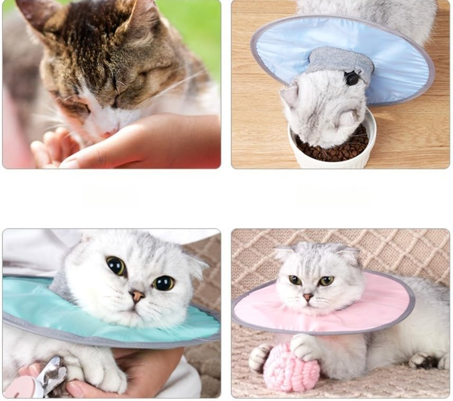 1Pc Dog Neck Cone Collar, Cat Recovery Collar Adjustable Cat Neck Protective Collar,Adjustable Pet Protective Collar Dog Recovery Collar, L Size, Green ﻿ image number 4